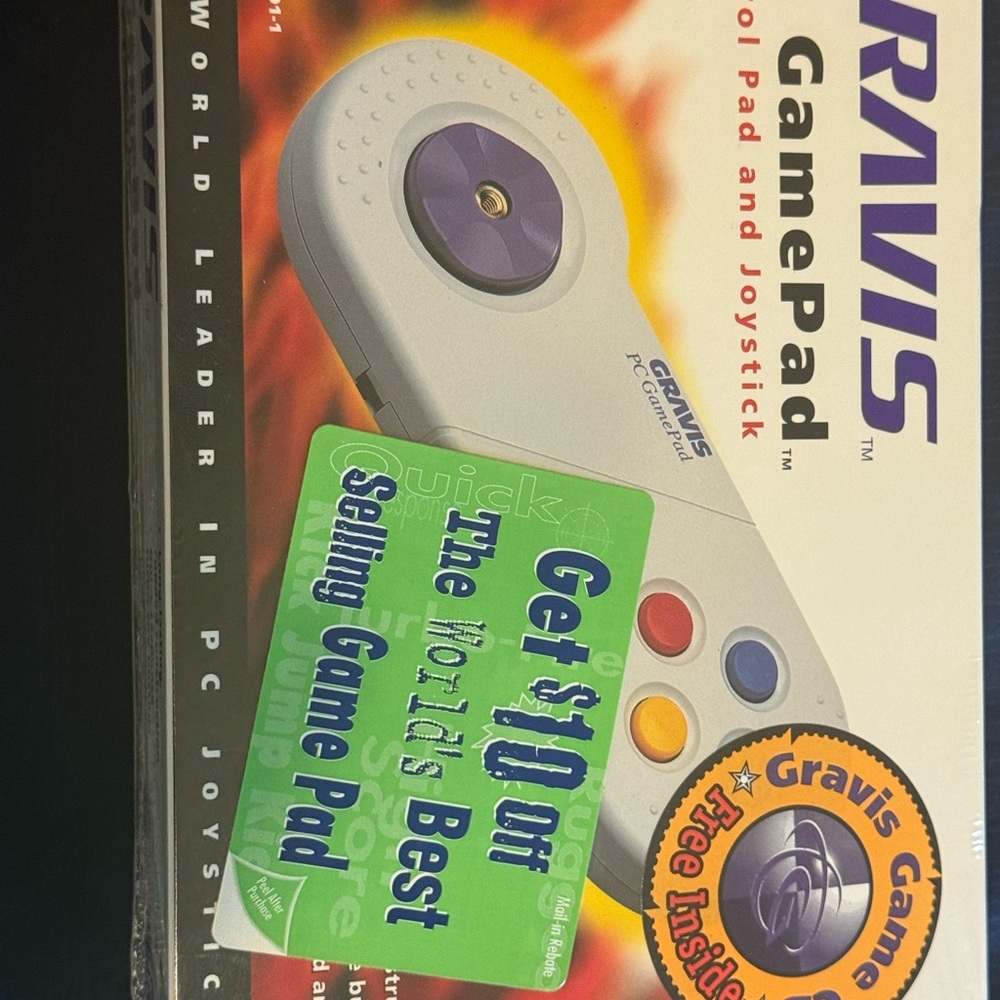 Gravis PC GamePad Controller Joystick for Windows 95-98 Vintage NOS Sealed